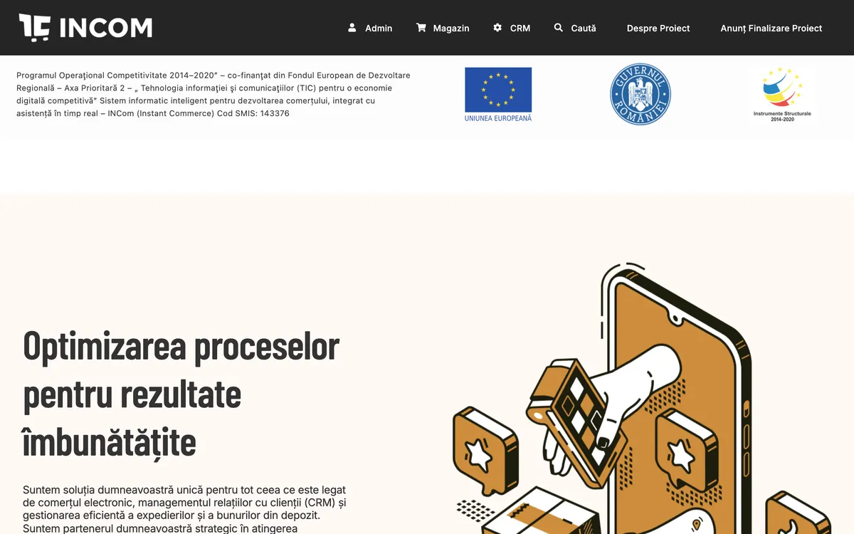 Incom AI Homepage Screenshot